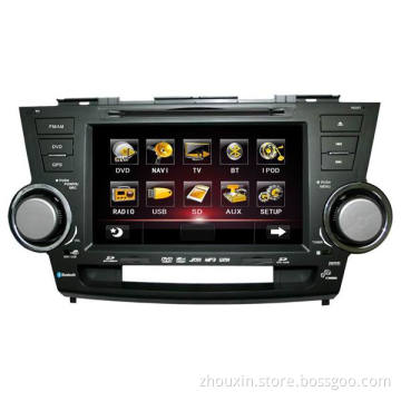 TOYOTA HIGHLANDER car dvd player with GPS, BLUETOOTH, IPOD